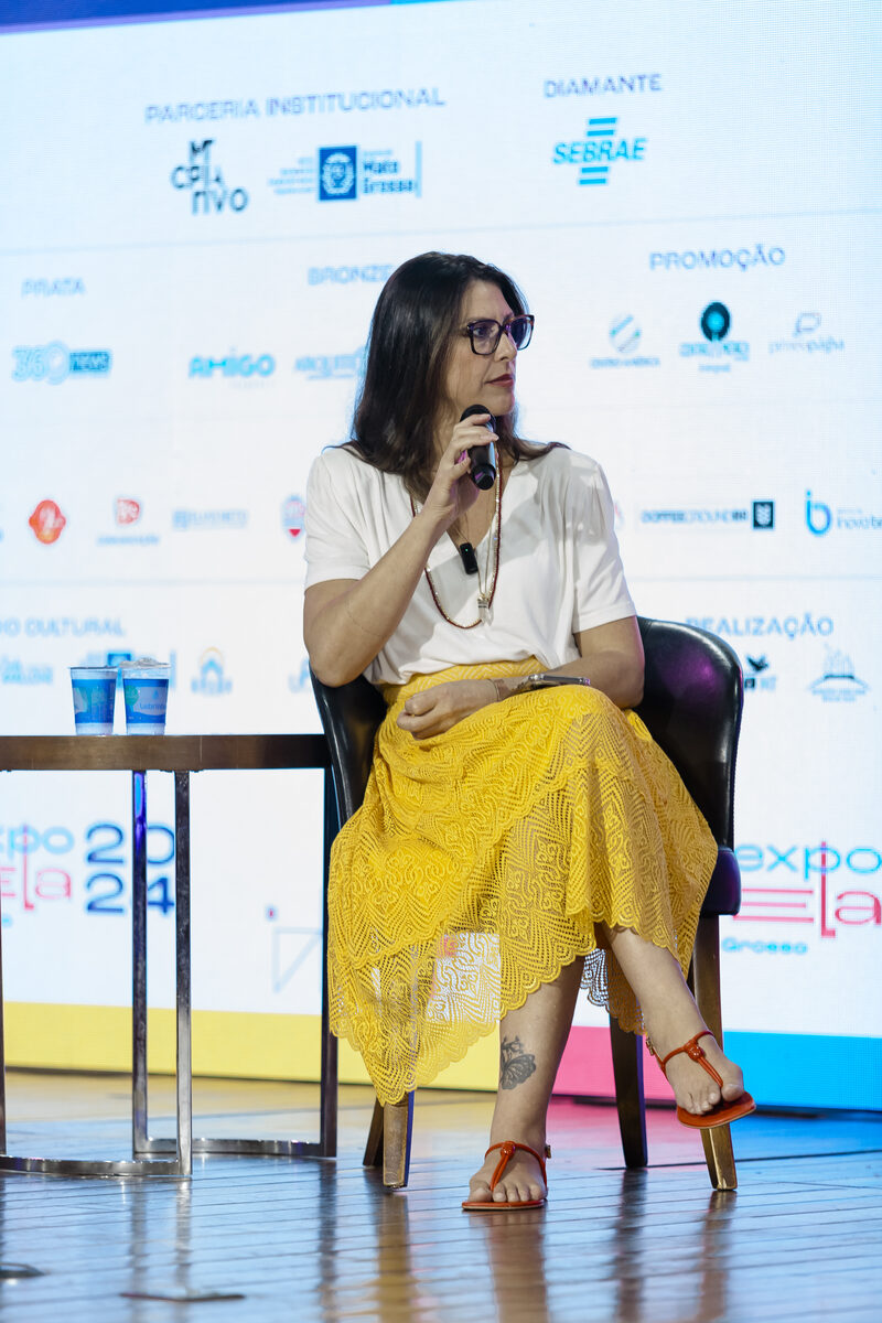 Laís Gulin — Expo Favela Mato Grosso 2025 — painel “Construindo Potência: mulheres fortes emoções inteligentes”